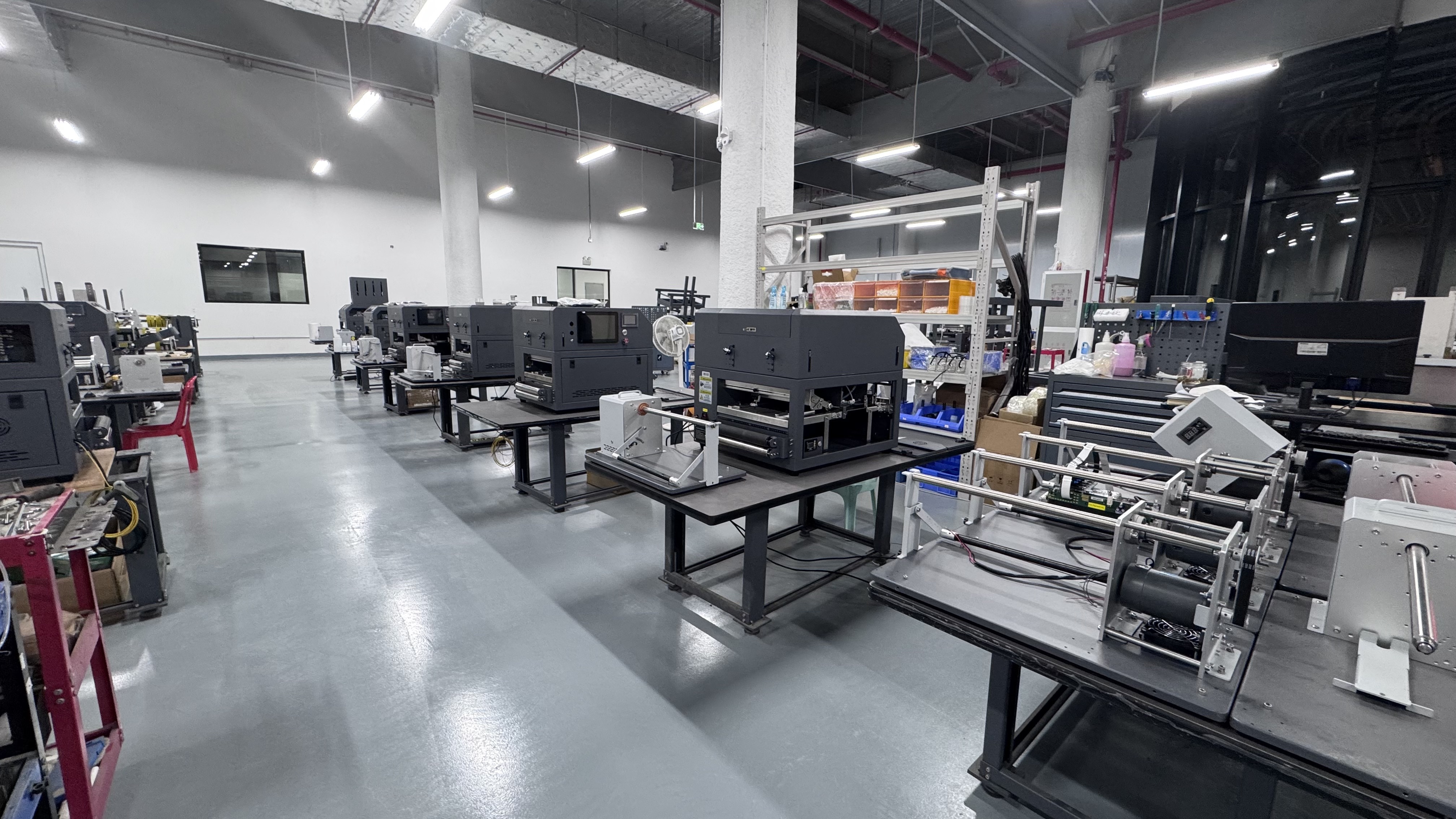 Five single-pass digital inkjet assembly lines at FocusInc factory